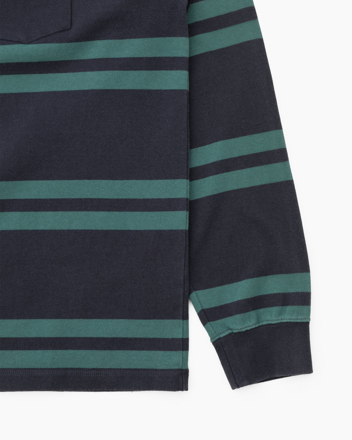 Bold Stripe L/S Tee Navy