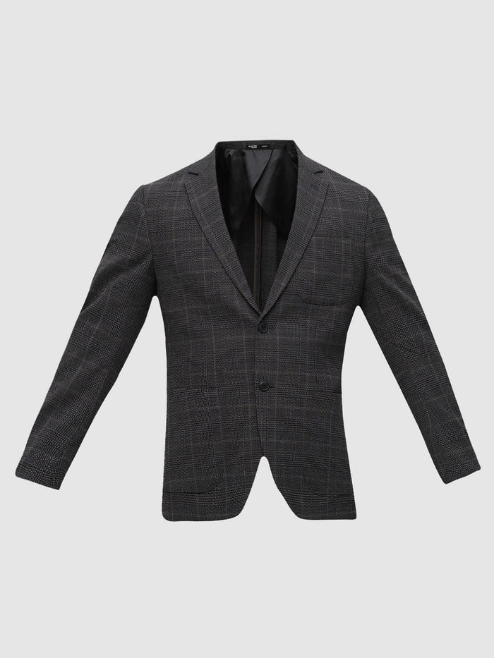Brown Check Blazer