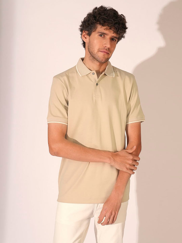 Brown Cotton Polo