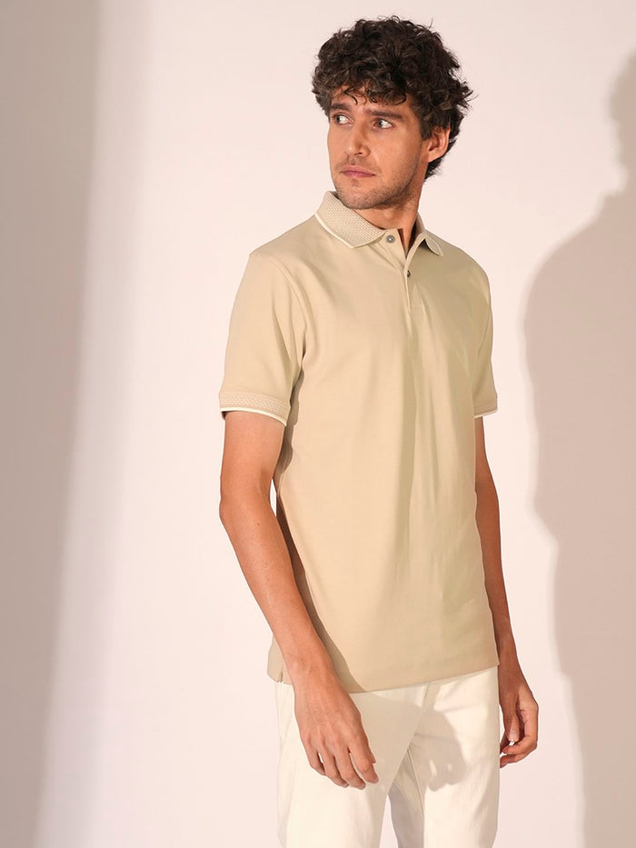 Brown Cotton Polo