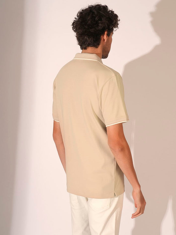 Brown Cotton Polo