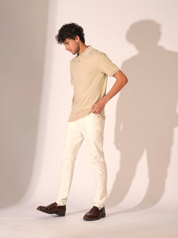 Brown Cotton Polo