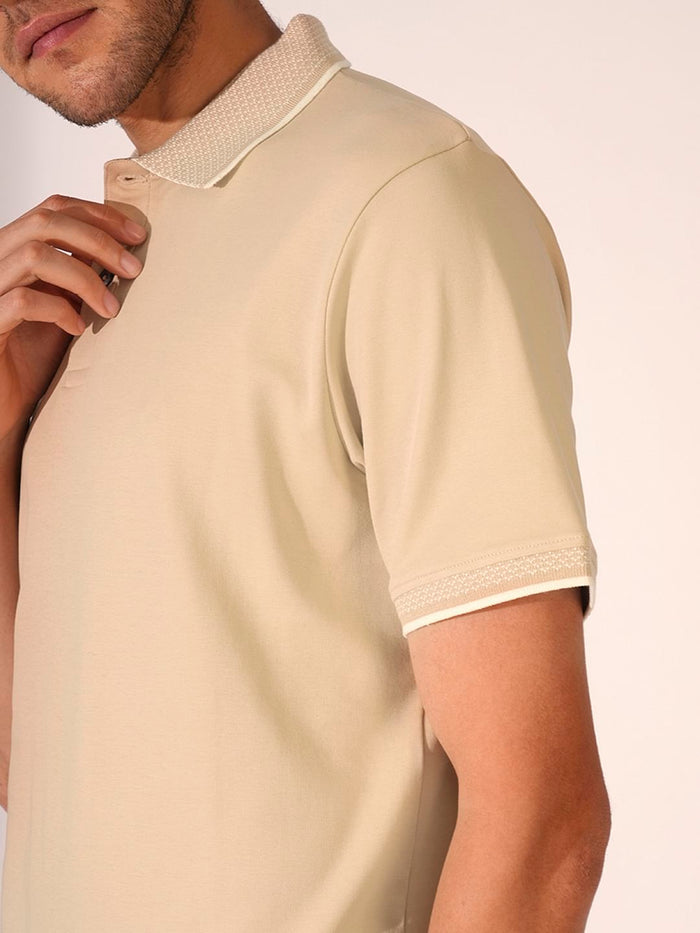 Brown Cotton Polo