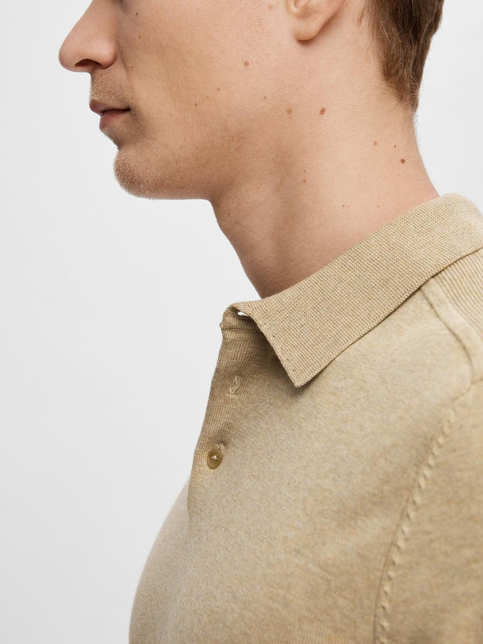 Brown Knitted Polo