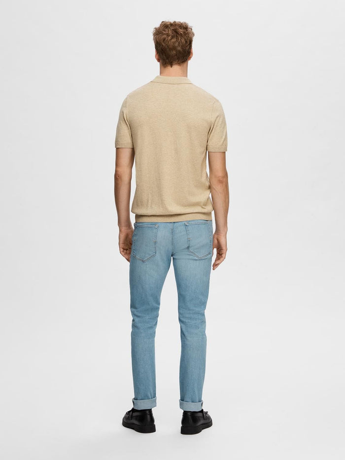 Brown Knitted Polo