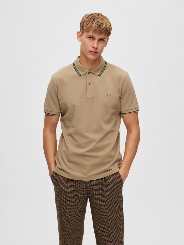 Brown Organic Cotton Polo T-shirt