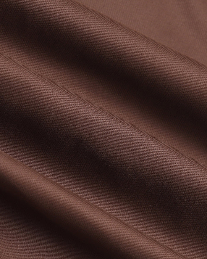 Brown Solid Khakis - Sinai