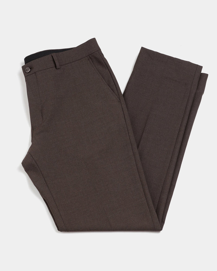Brown Solid Trouser - Donny
