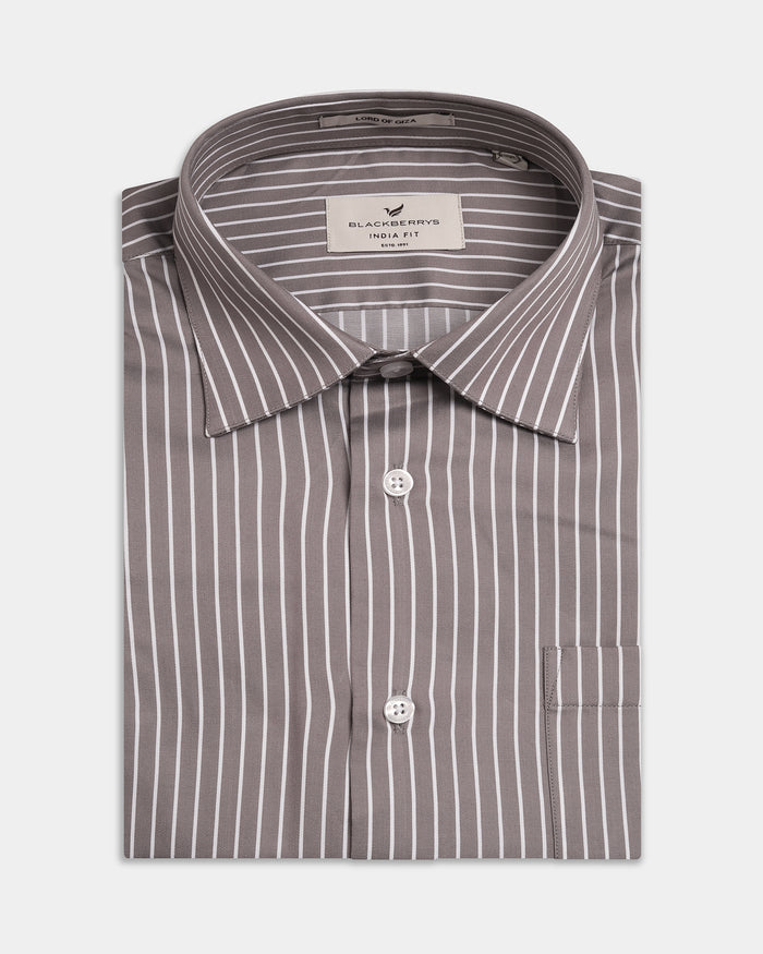 Brown Stripe Shirt - Soccer