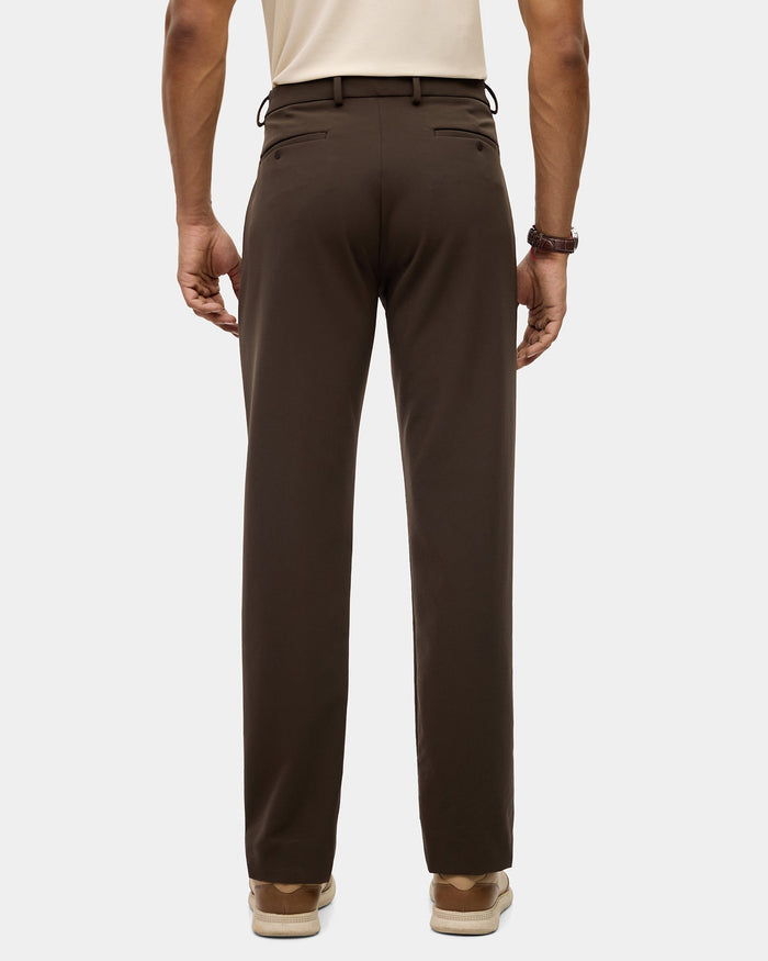 Brown TechPro Solid Trouser - Ashley