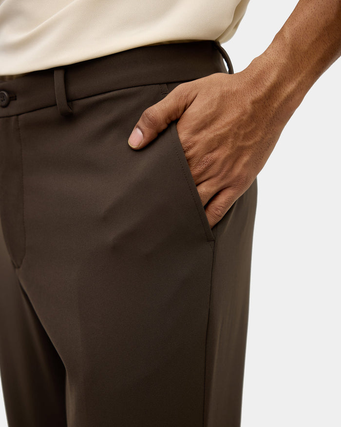 Brown TechPro Solid Trouser - Ashley