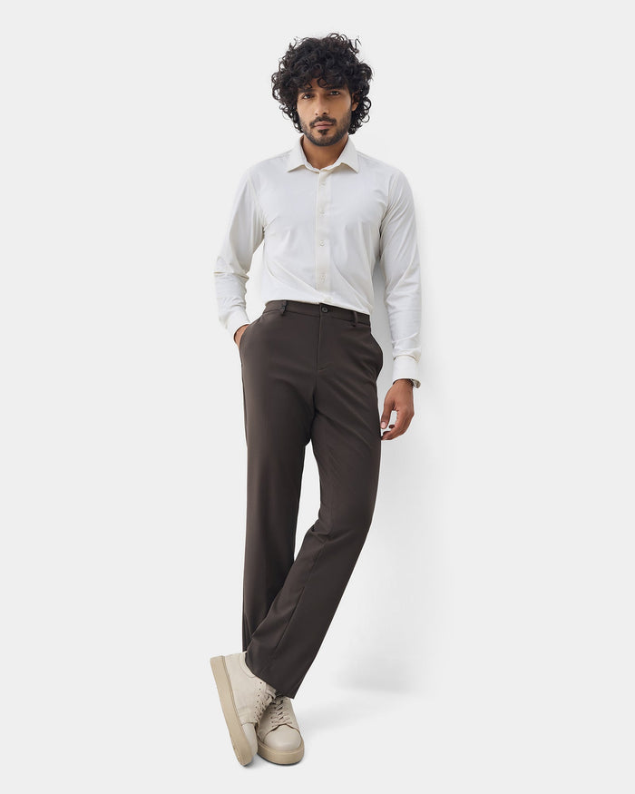 Brown TechPro Solid Trouser - Explorer