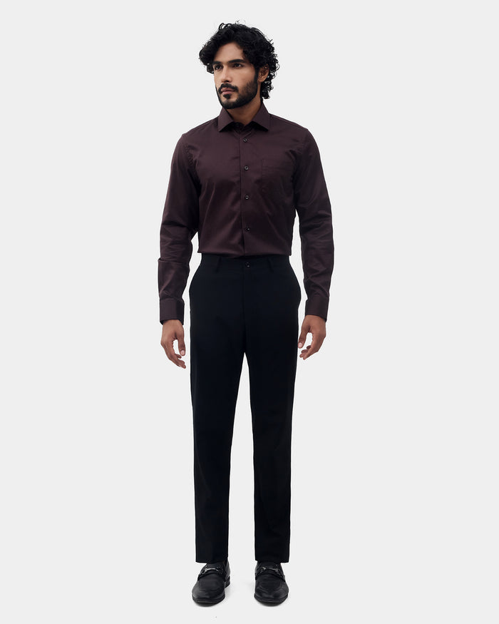 Brown Textured Shirt - Network