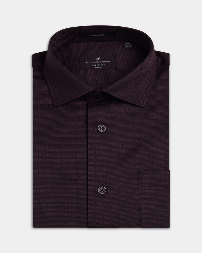 Brown Textured Shirt - Network