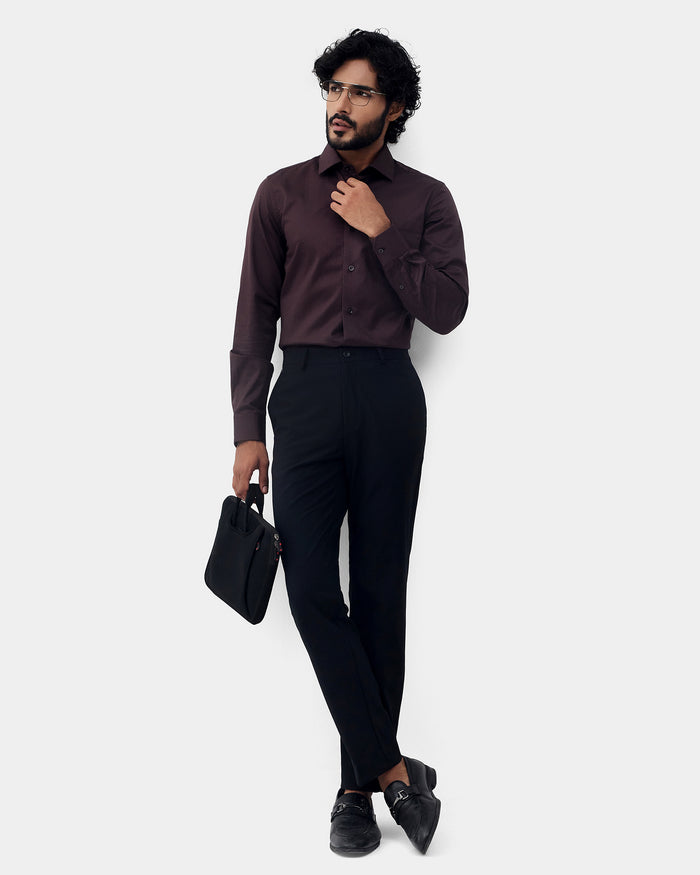 Brown Textured Shirt - Network