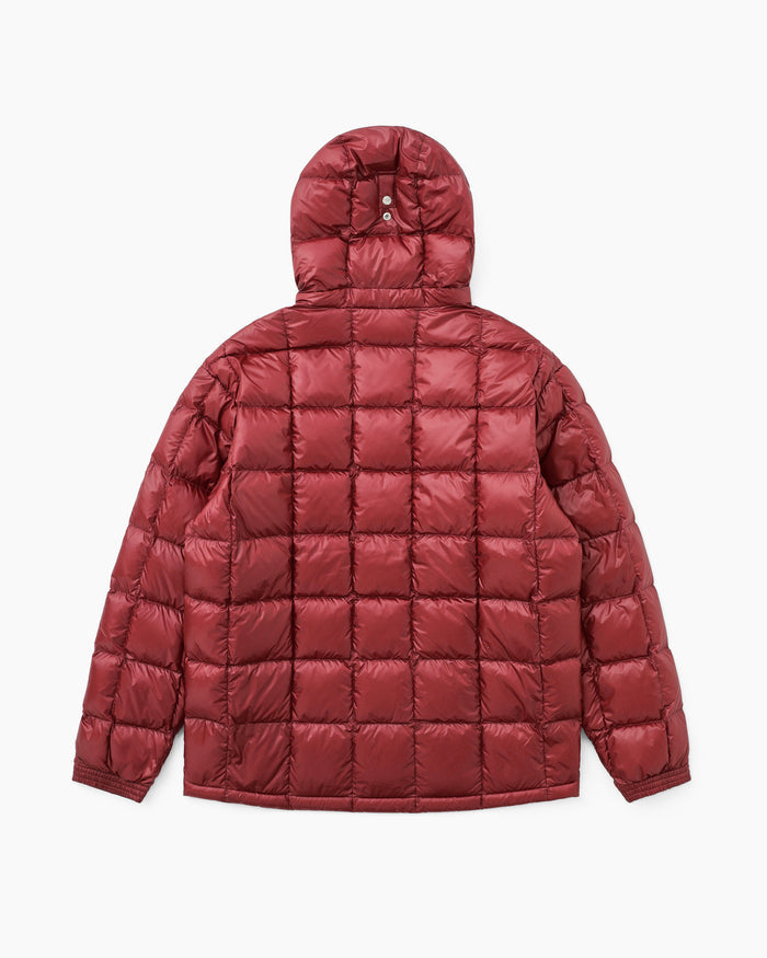 Camper Hooded Down Jacket Pale Red