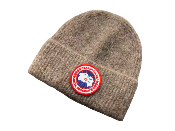 Canada Goose Pure Wool Beanie Coffee