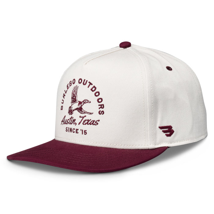 Cap - Classic Duck - Cream & Maroon