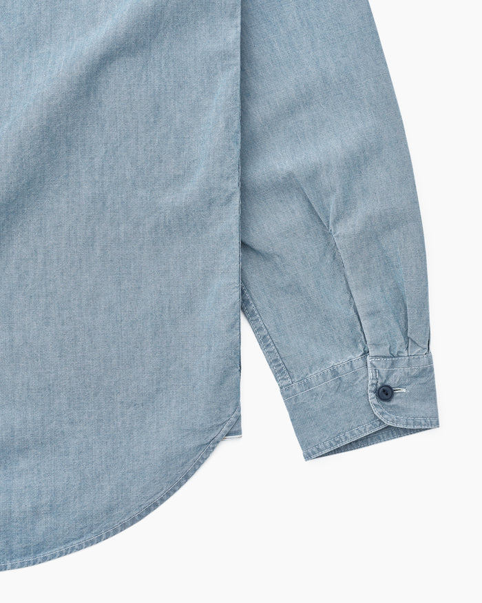 Chambray L/S Shirt Mid Blue