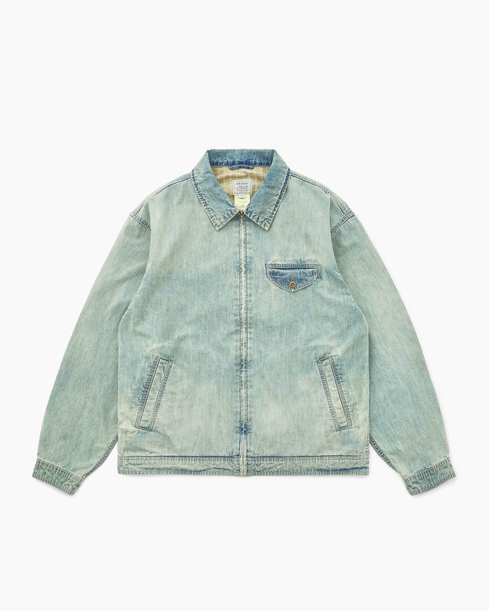 Chambray Swing Jacket Aged Blue