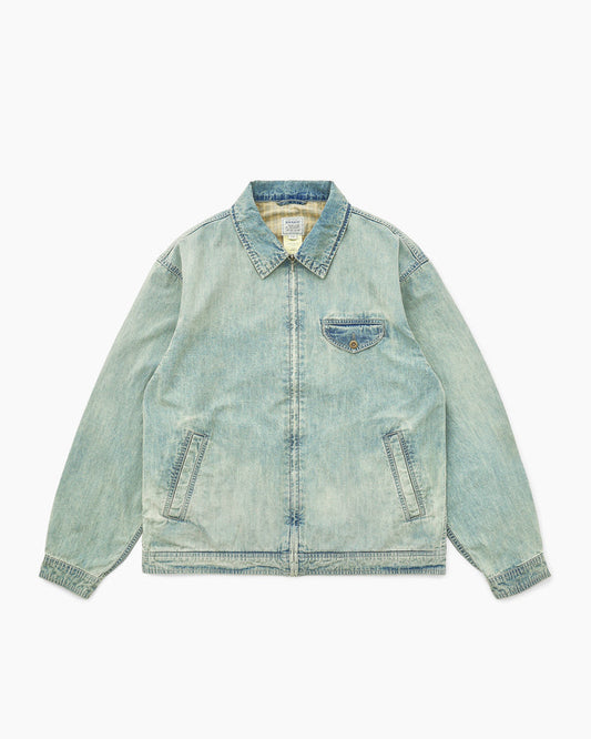 Chambray Swing Jacket Aged Blue