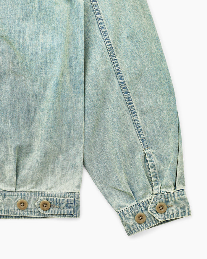 Chambray Swing Jacket Aged Blue