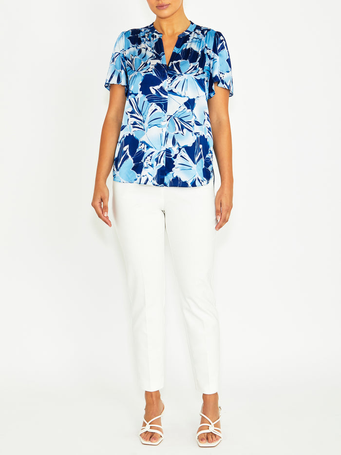 Clover Glacier Silk Top