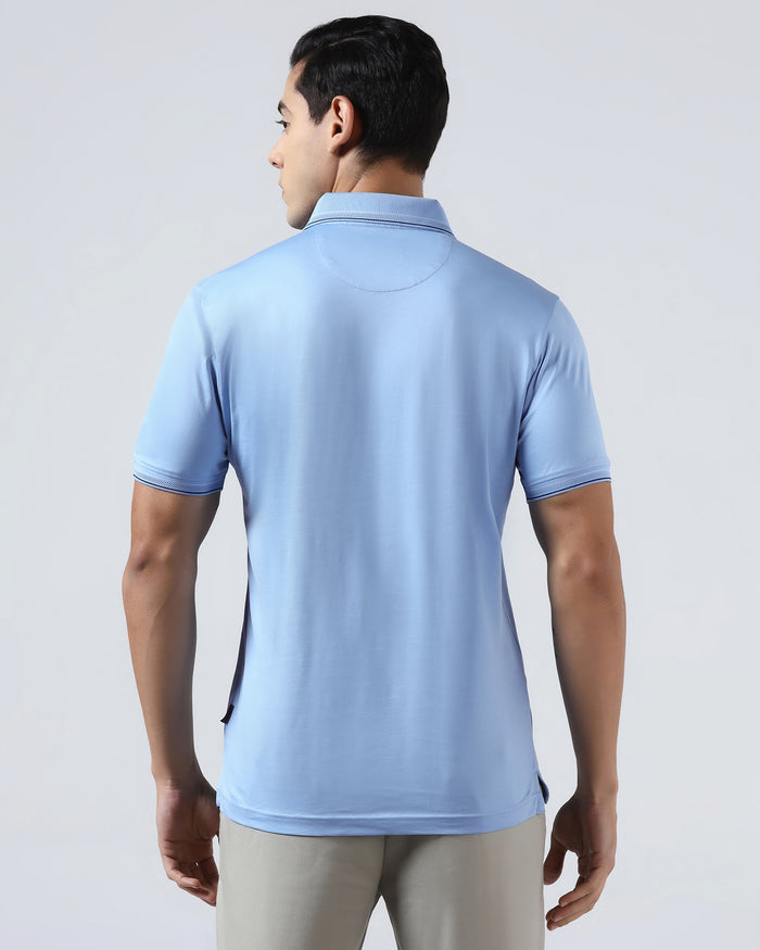 Cool Blue Solid Polo - Ram