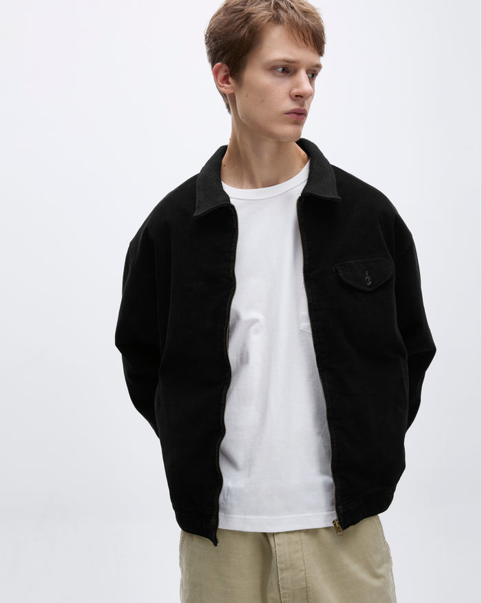 Corduroy Swing Jacket Black