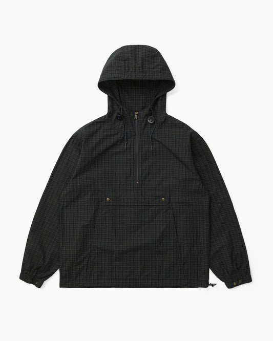 Cotton Plaid Anorak Navy