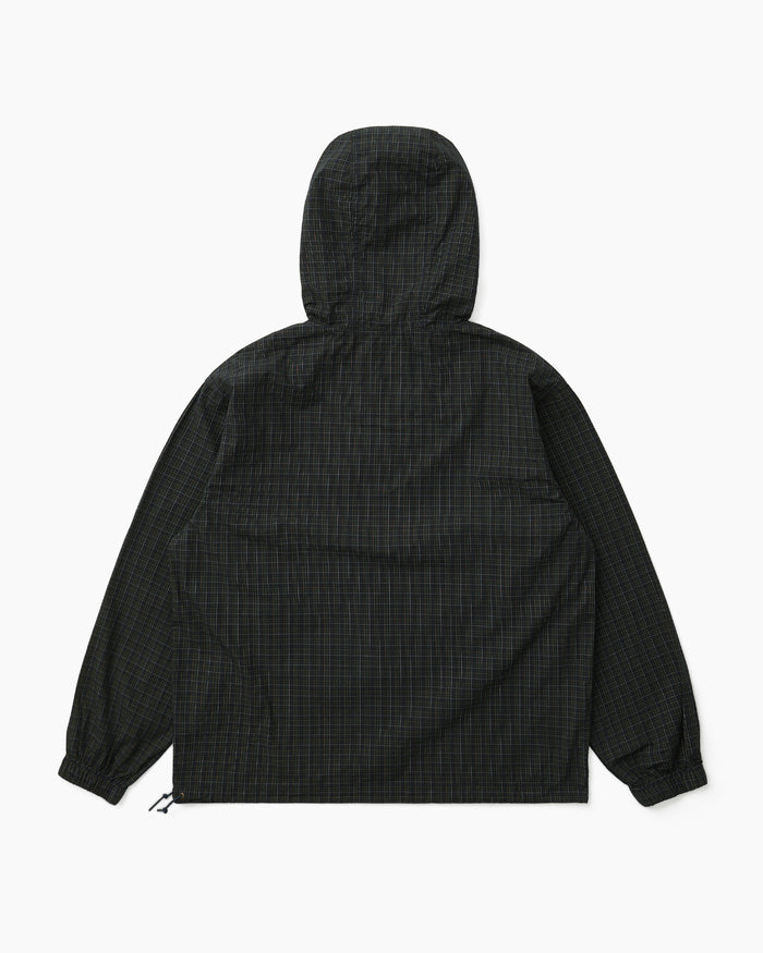 Cotton Plaid Anorak Navy