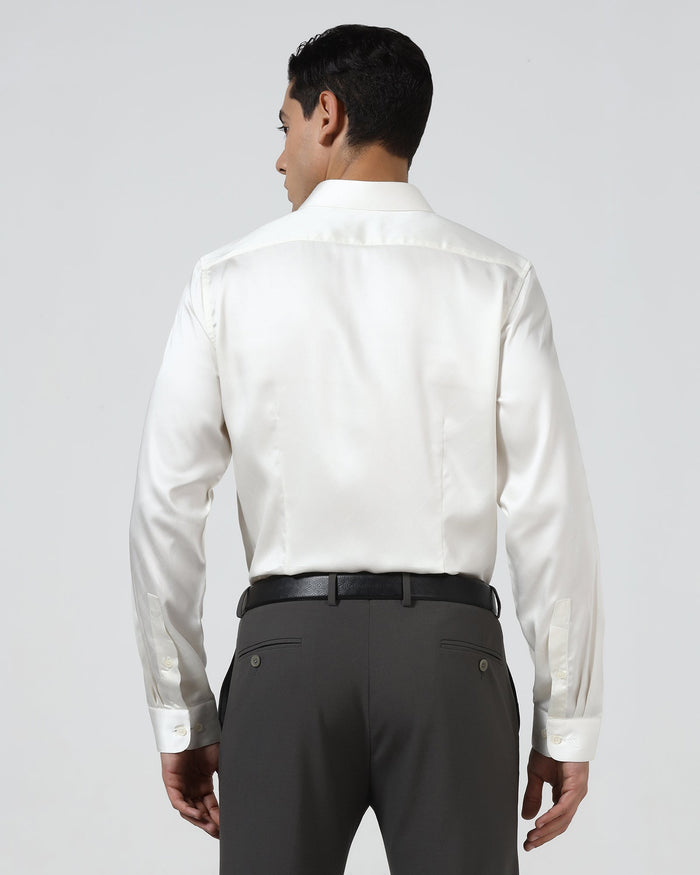 Cream Jacquard Shirt - Mario
