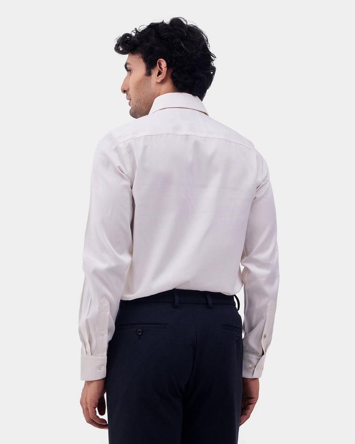 Cream Luxe Stripe Shirt - Bosch