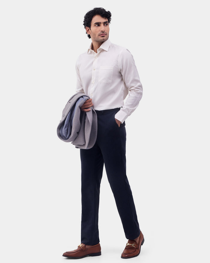 Cream Luxe Stripe Shirt - Bosch