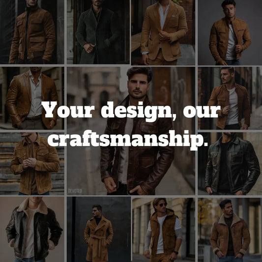 Custom pure leather/suede jacket Have a custom design? We'll make it!