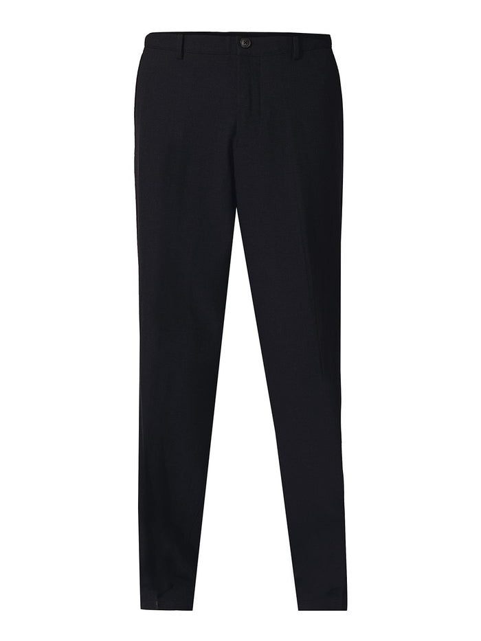 Dark Blue Relaxed Fit Tailored Trousers