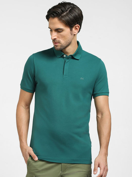 Dark Green Polo Neck T-shirt