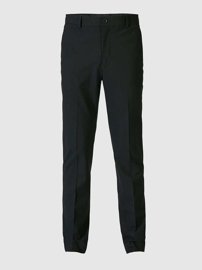 Dark Grey Mid Rise Slim Fit Trousers