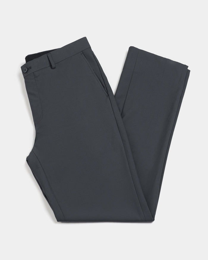 Dark Grey Solid Trouser - Tudor