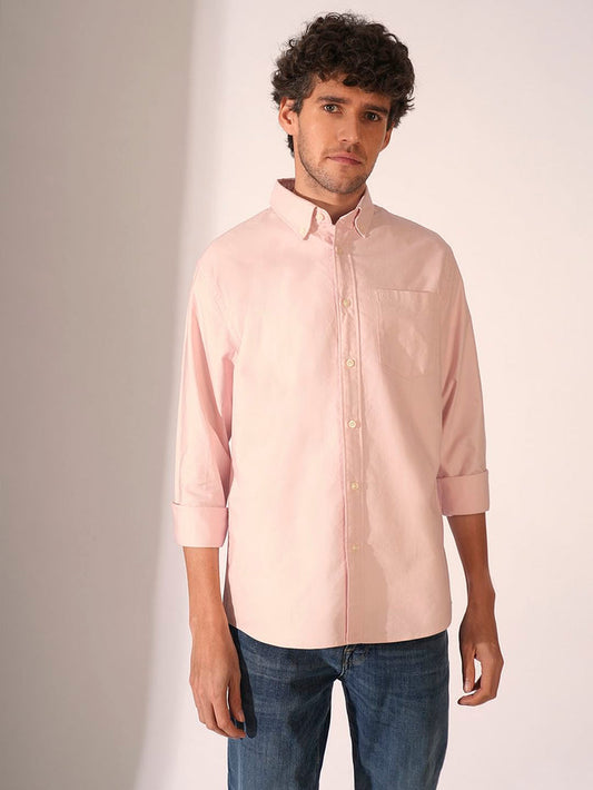 Dark Red Oxford Shirt