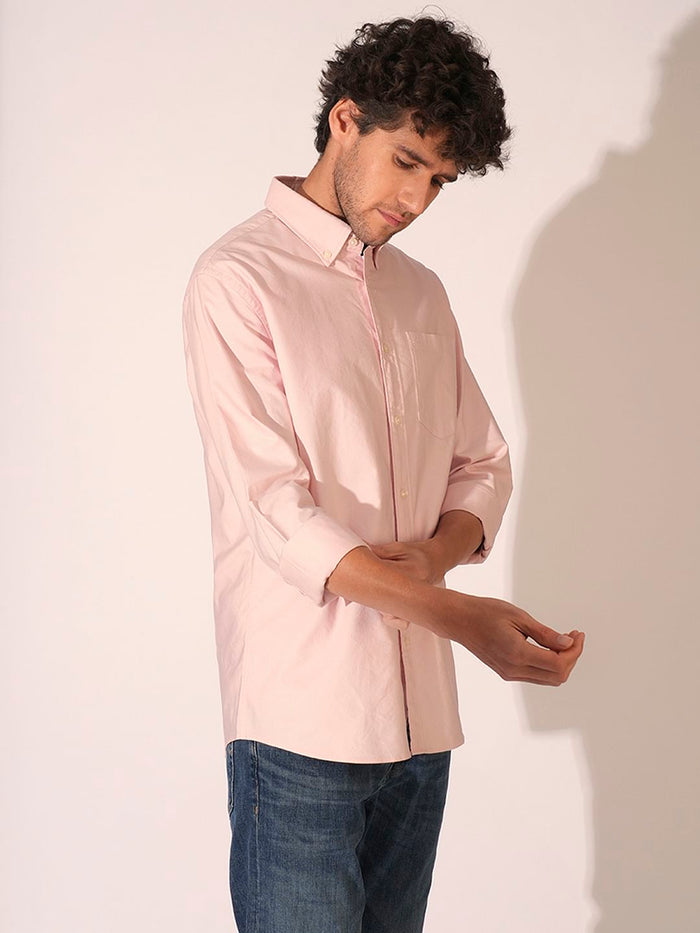 Dark Red Oxford Shirt