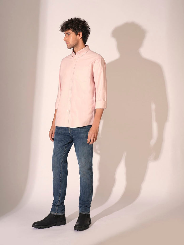 Dark Red Oxford Shirt