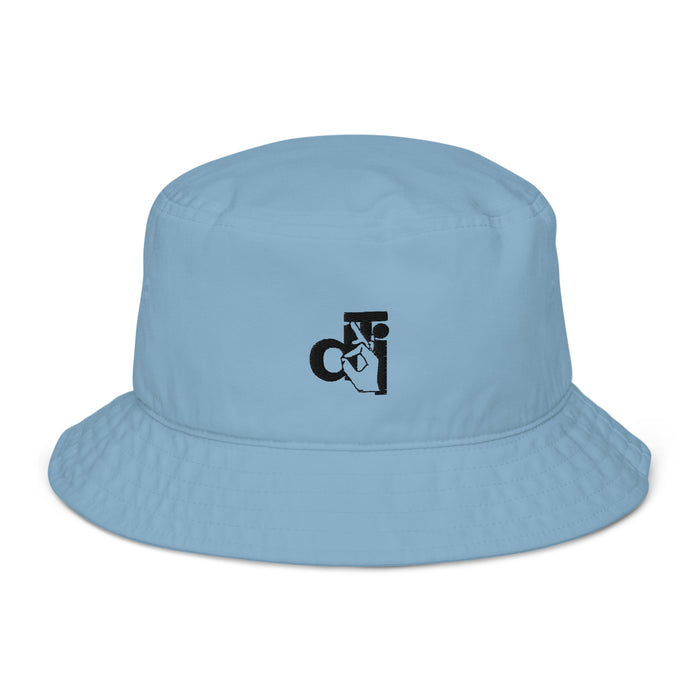DTI logo Organic bucket hat