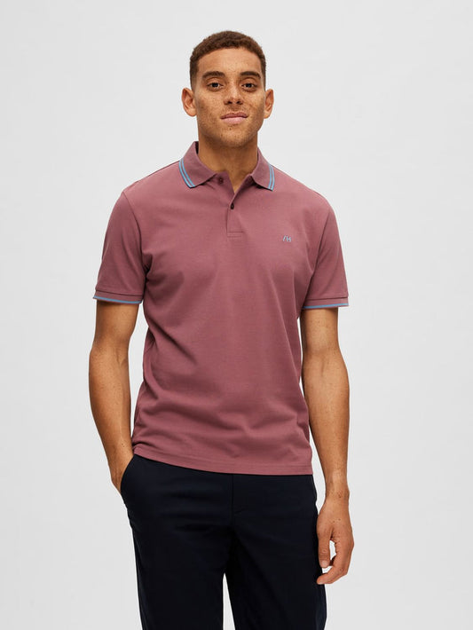 Dull Pink Organic Cotton Polo T-shirt