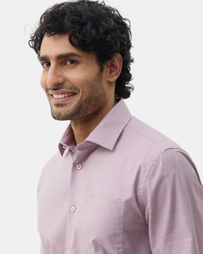 Dusty Pink Textured Shirt - Refri