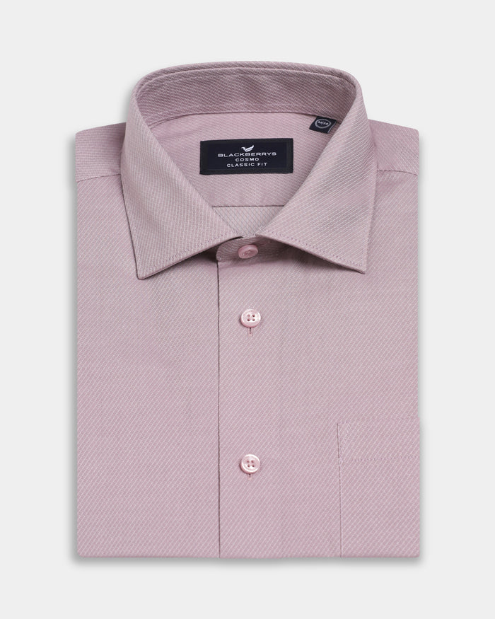Dusty Pink Textured Shirt - Refri