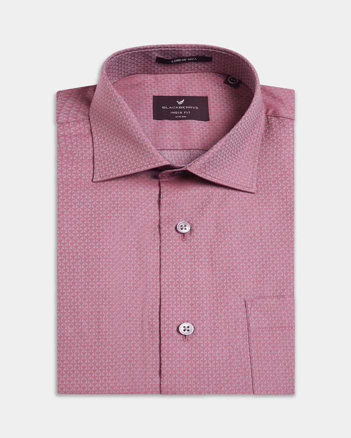 Dusty Pink Textured Shirt - Soben