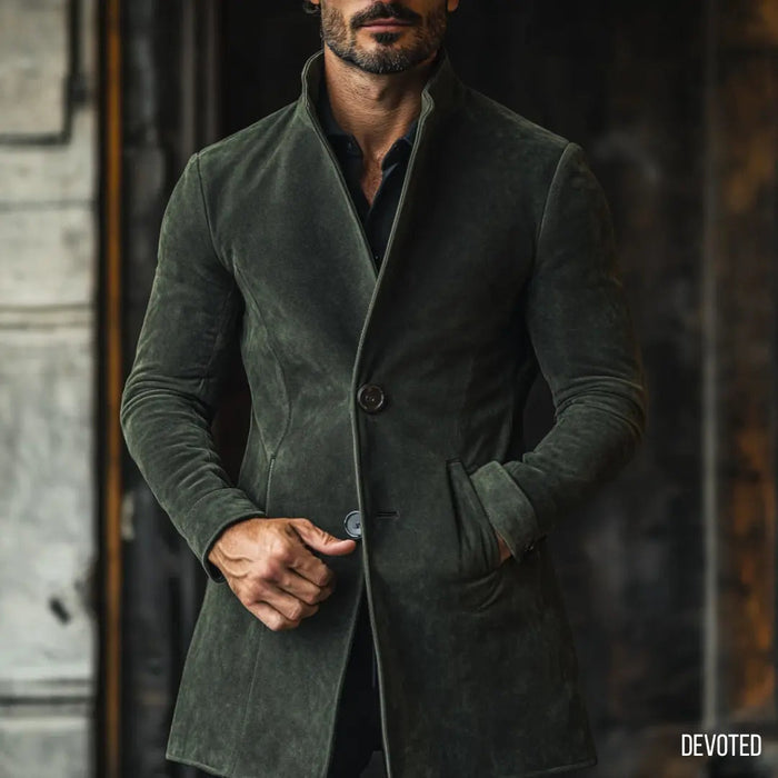 Emperor Long Coat - SALE Nappa Suede