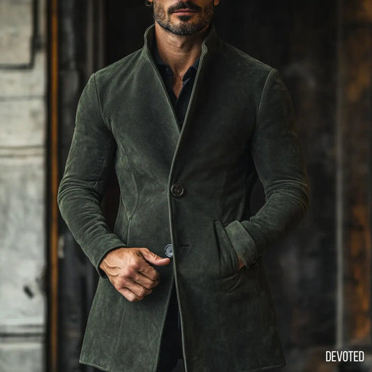 Emperor Long Coat - SALE Nappa Suede