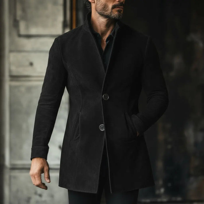 Emperor Long Coat Nappa Suede